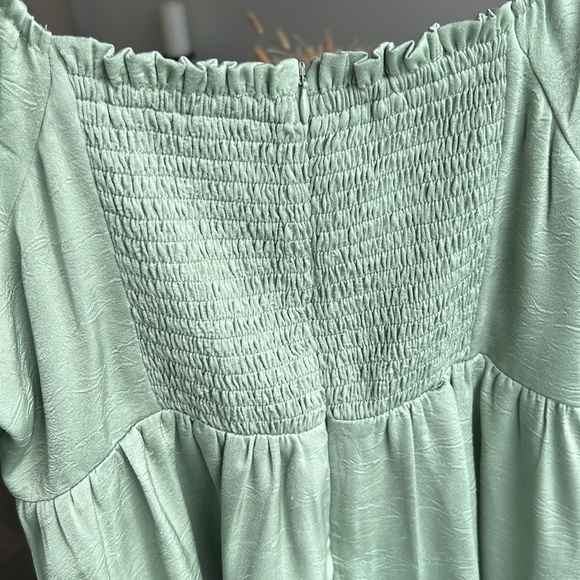 Anthropologie Sage the Label Dolce Vita Long Sleeves Mini Dress Sage Size S - Picture 16 of 17
